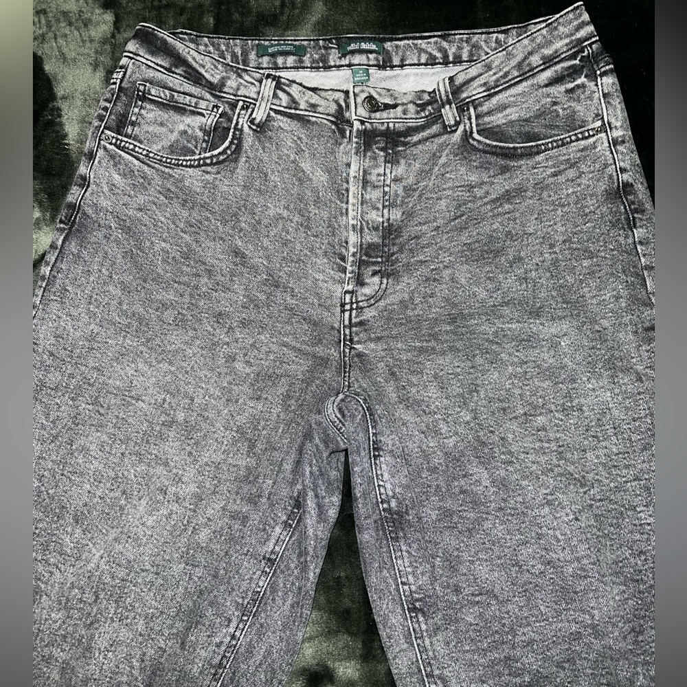 Wild & Fable Grey jeans 👖 super high rise straight leg ✨ size 14